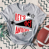Antlers Lets Go Star Banner Trio DTF Print