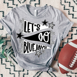 Bluejays Lets Go Star Banner Trio DTF Print