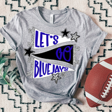 Bluejays Lets Go Star Banner Trio DTF Print