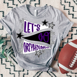 Greyhounds Lets Go Star Banner Trio DTF Print