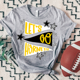 Hornets Lets Go Star Banner Trio DTF Print