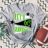 Hurricanes Lets Go Star Banner Trio DTF Print