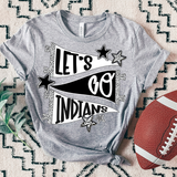 Indians Lets Go Star Banner Trio DTF Print