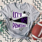 Pioneers Lets Go Star Banner Trio DTF Print