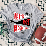 Redskins Lets Go Star Banner Trio DTF Print