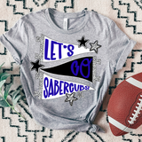 Sabercubs Lets Go Star Banner Trio DTF Print
