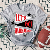 Thunderbirds Lets Go Star Banner Trio DTF Print