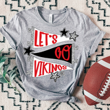 Vikings Lets Go Star Banner Trio DTF Print
