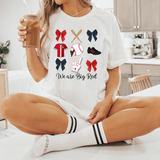We are Big Red Baseball Coquette Collage DTF Print