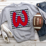 Wolves Funky Repeat DTF Print