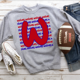 Wolves Funky Repeat DTF Print