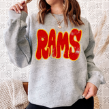 Distressed Wonky Rams DTF Print