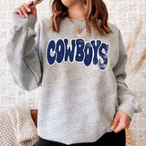 Distressed Wonky Cowboys DTF Print
