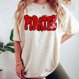 Distressed Wonky Pirates DTF Print