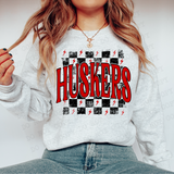 Distressed Checker Huskers DTF Print