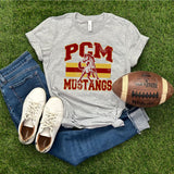 Classic Hometown PCM Mustangs DTF Print