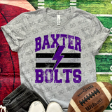 Classic Hometown Baxter Bolts DTF Print