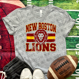 Classic Hometown New Boston Lions DTF Print