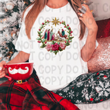 French Knot Nativity DTF Print