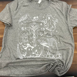 Horror Halloween Sketch DTF Print