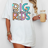 Big Reds Spring Star Doodle Mix DTF Print