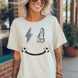 Distressed Soccer Smile DTF Print