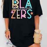 Blazers Spring Star Doodle Mix DTF Print