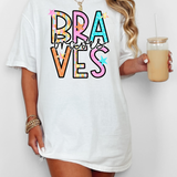 Braves Spring Star Doodle Mix DTF Print