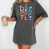 Braves Spring Star Doodle Mix DTF Print