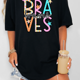 Braves Spring Star Doodle Mix DTF Print