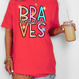 Braves Spring Star Doodle Mix DTF Print
