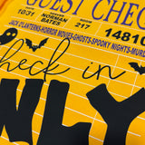 Check in Only Halloween Guest Check DTF Print