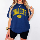 Chargers Football Arch DTF Print