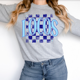 Distressed Locos Checker DTF Print