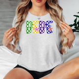 Bebe Checker Sketch DTF Print