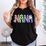 Nana Checker Sketch DTF Print