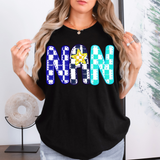 Nan Checker Sketch DTF Print