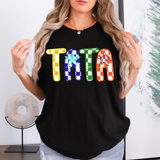 Tata Checker Sketch DTF Print
