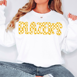 Blazers Checker Sketch DTF Print