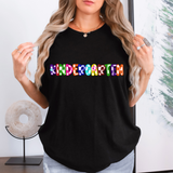Kindergarten Checker Sketch DTF Print