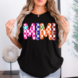 Mimi Checker Sketch DTF Print