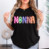 Nonna Checker Sketch DTF Print