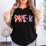 Pre-K Checker Sketch DTF Print
