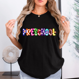Preschool Checker Sketch DTF Print