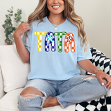 Tata Checker Sketch DTF Print