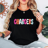 Chargers Doodle Mix DTF Print