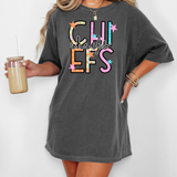 Chiefs Star Doodle Mix DTF Print