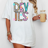 Devils Star Doodle Mix DTF Print
