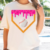 Drippy Baseball Plate DTF Print