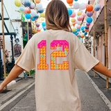 Drippy Baseball Numbers DTF Print